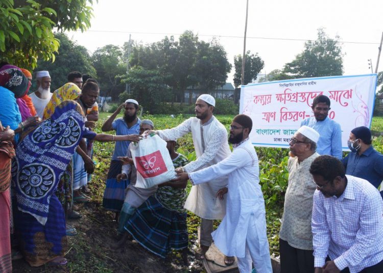 যেকোন দূর্যোগে ক্ষতিগ্রস্থ মানুষের পাশে আছে জামায়াত- ড. শফিকুল ইসলাম মাসুদ