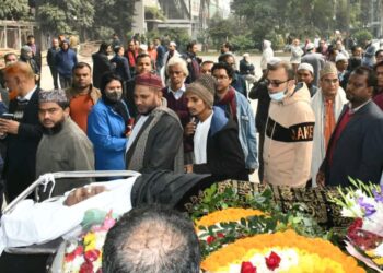 ড. রেজোয়ান সিদ্দিকীর জানাজায় ঢাকা মহানগরী দক্ষিণ জামায়াতের নেতৃবৃন্দ