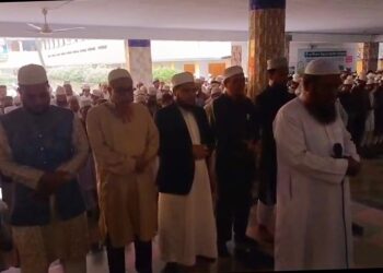 অধ্যক্ষ সা’দ উল্লাহ (র.) এর জানাজা অনুষ্ঠিত