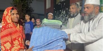 খিলগাঁও দক্ষিণ থানায় শীতবস্ত্র উপহার প্রদান অনুষ্ঠিত