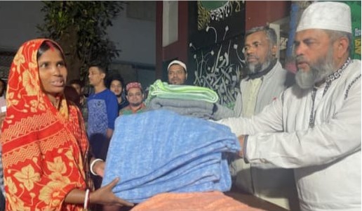 খিলগাঁও দক্ষিণ থানায় শীতবস্ত্র উপহার প্রদান অনুষ্ঠিত