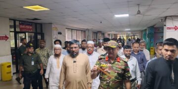 ঢাকা-৫ আসনের মোহাম্মদ কামাল হোসেন এমপির মাতুয়াইল শিশু-মাতৃ ইনস্টিটিউট পরিদর্শন